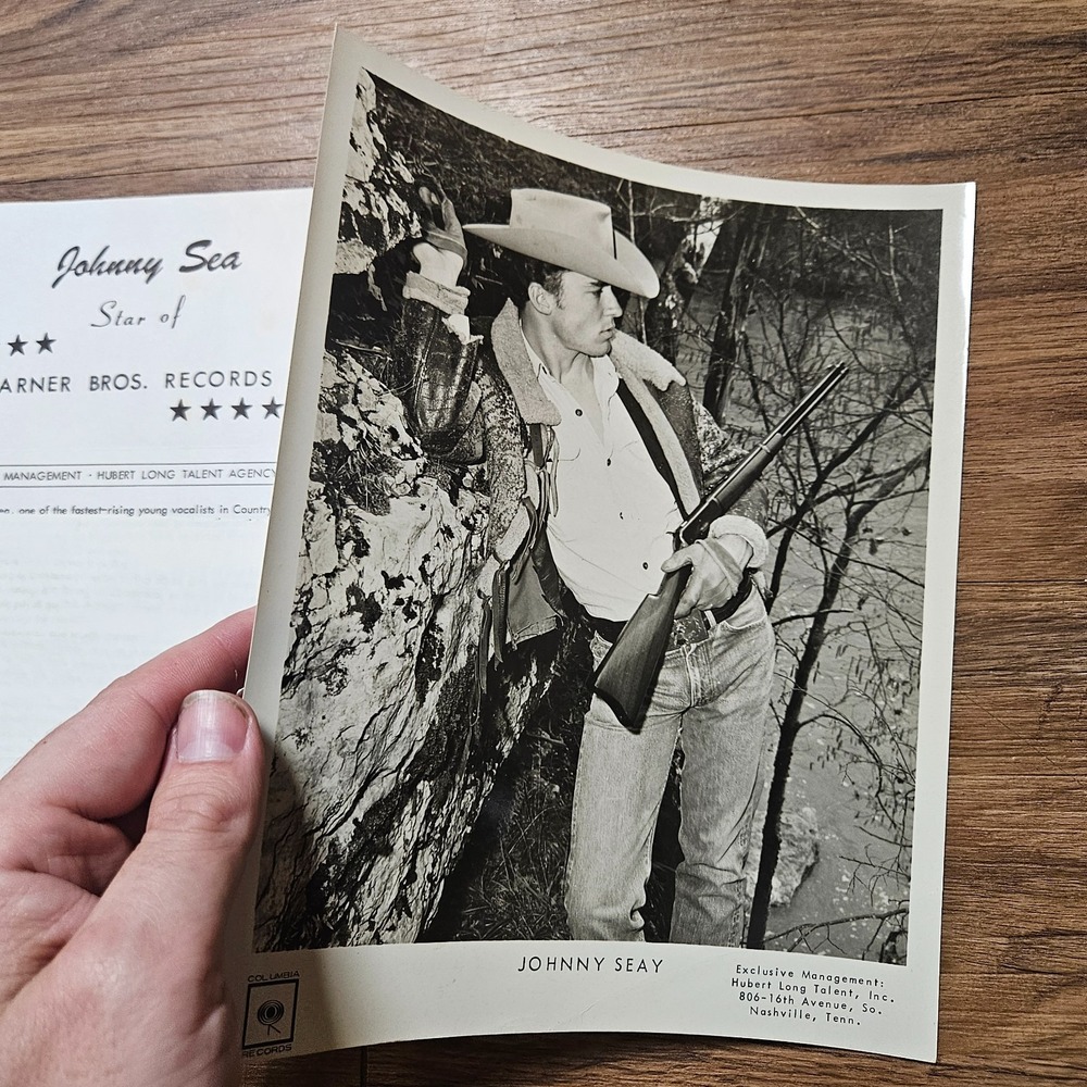 Vintage 1960s Johnny Seay Country Music 8x10 Press Photo & Press Releases - Picture 5 of 5